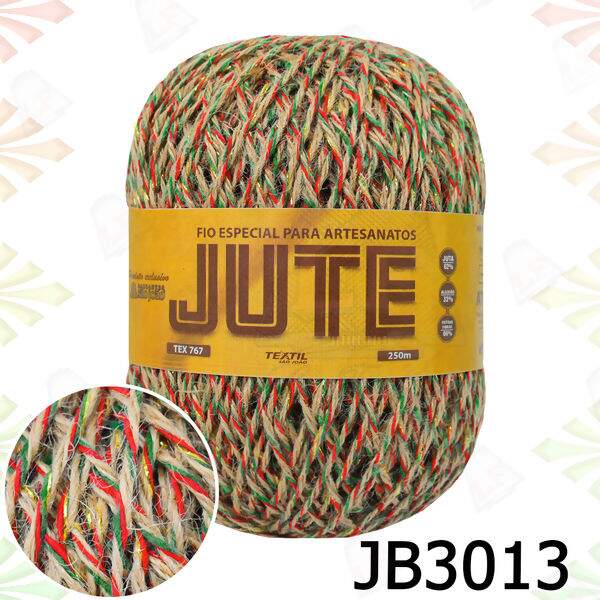 Barbante Jute Brilho Especial Natal (250m)