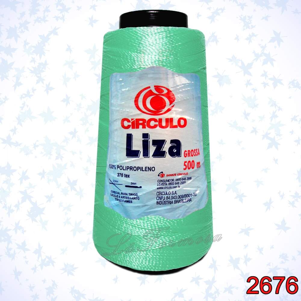 Linha Liza Grossa Circulo 500m Cor Turquesa 2207 - Carmenn